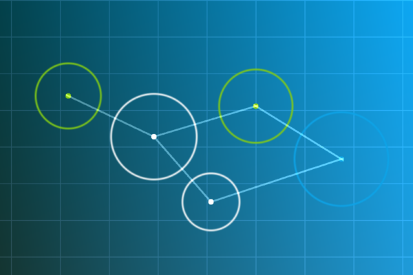 Abstract AIFeed illustration of connected vehicles using conversational AI and cloud-based Gemini assistance.