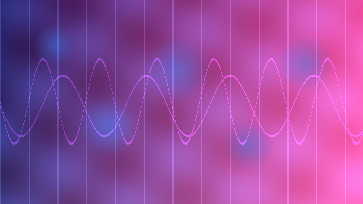 Abstract editorial illustration of AI-generated sound waves flowing into a streaming platform dashboard.