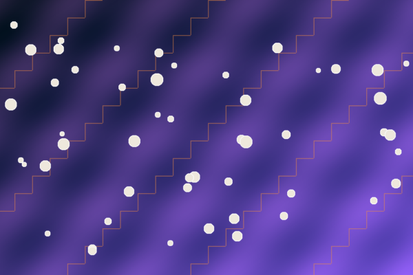Abstract original illustration of an AI model learning safer alignment behavior from documents and stories