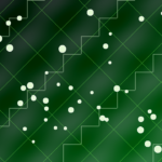 Abstract original illustration of AI chips, data centers, and circular capital flows in the AI infrastructure market