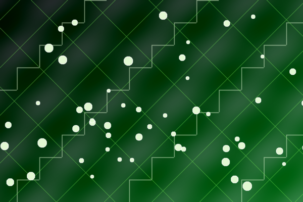 Abstract original illustration of AI chips, data centers, and circular capital flows in the AI infrastructure market