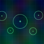 Abstract illustration of a cybersecurity-focused AI model protected by a digital shield