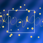 Abstract original illustration of multilingual voice AI on a smartphone for Indian users