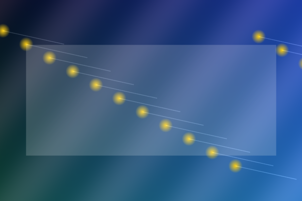 Abstract illustration of AI data centers, compute racks and orbital infrastructure used for frontier model training.